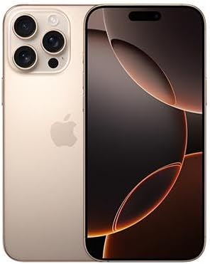 Apple iPhone 16 Pro, US Version, 512GB, Desert Titanium - Unlocked (Renewed Premium)